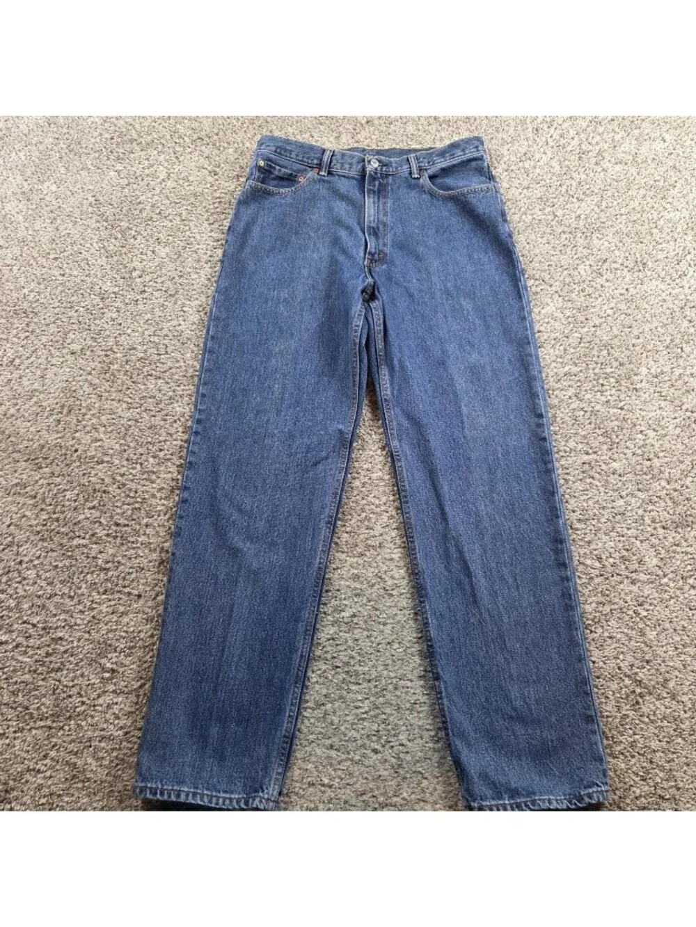 Levis 550 Jeans Mens 36x34 Relaxed Straight Dark Wash Retro Denim
